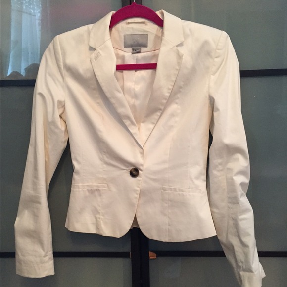H&M white blazer