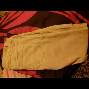 Vary cute!! Light tan wet seal pants