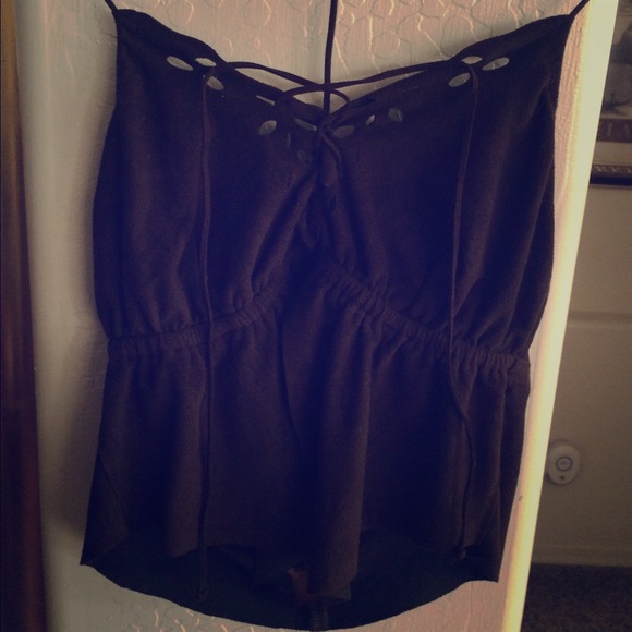Very cute soft suede little Bebe top.