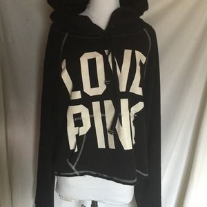 Victoria's Secret love pink black hoodie