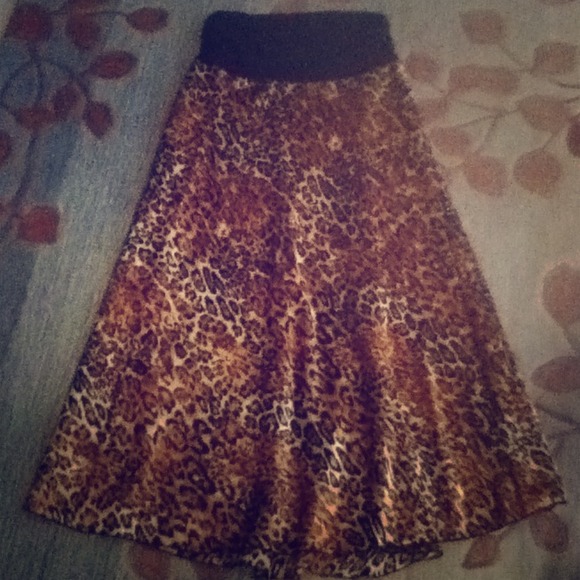 Cheeta print skirt