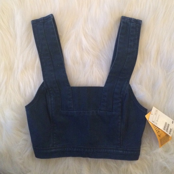 Denim bralette
