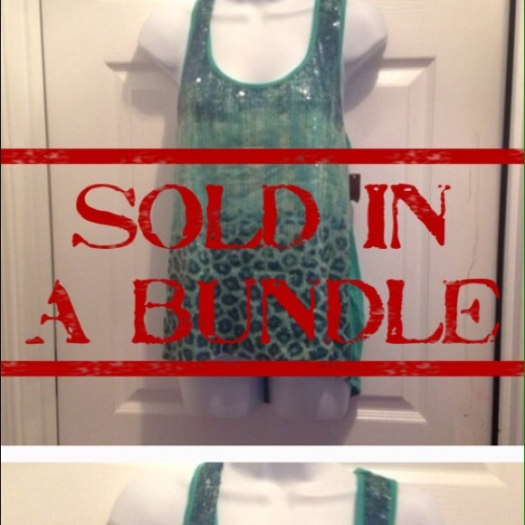 Beautiful sequined green top