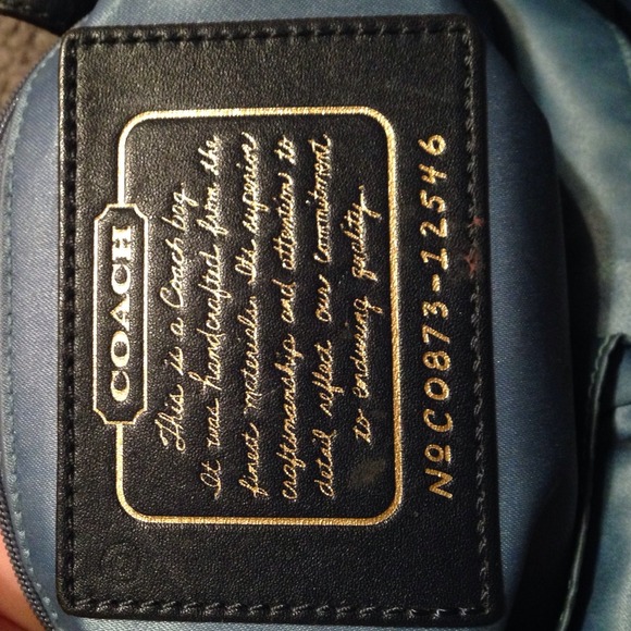 Denim Authenticated Coach purse & matching wallet - Picture 2 of 4