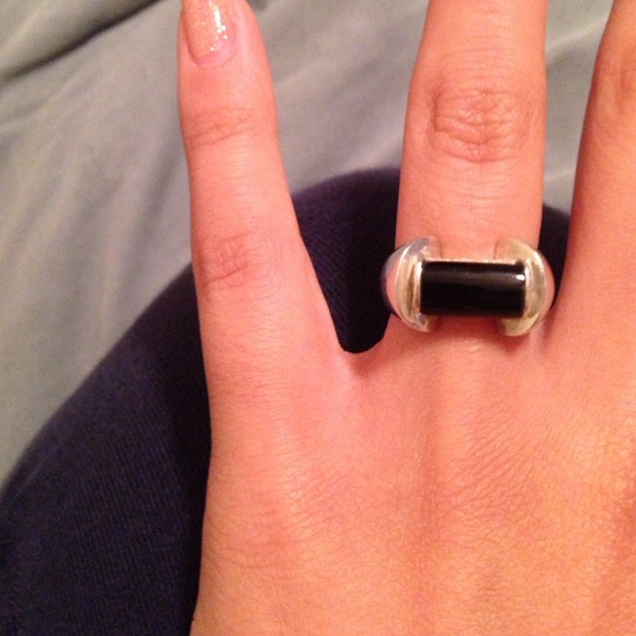 Onyx Sterling Silver Ring