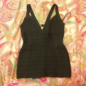 Black Herve Leger Shirt