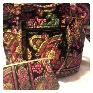 Vera Bradley purse and matching wallet