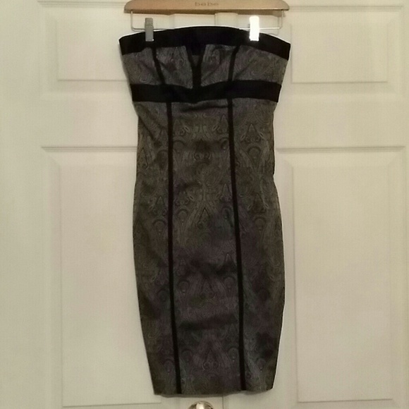 Bebe Paisley print pencil dress