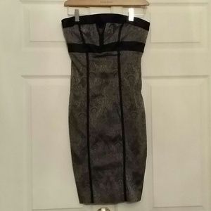 Bebe Paisley print pencil  dress