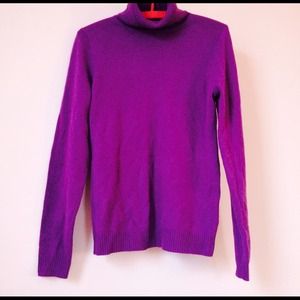 Purple Jcrew turtle neck