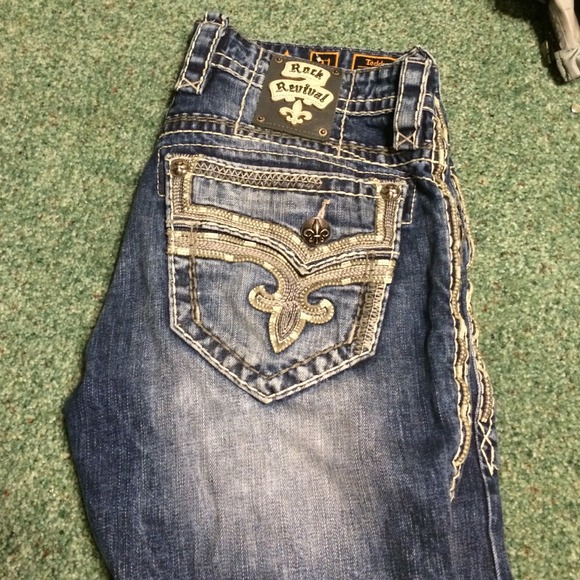 Mens Rock Revival jeans