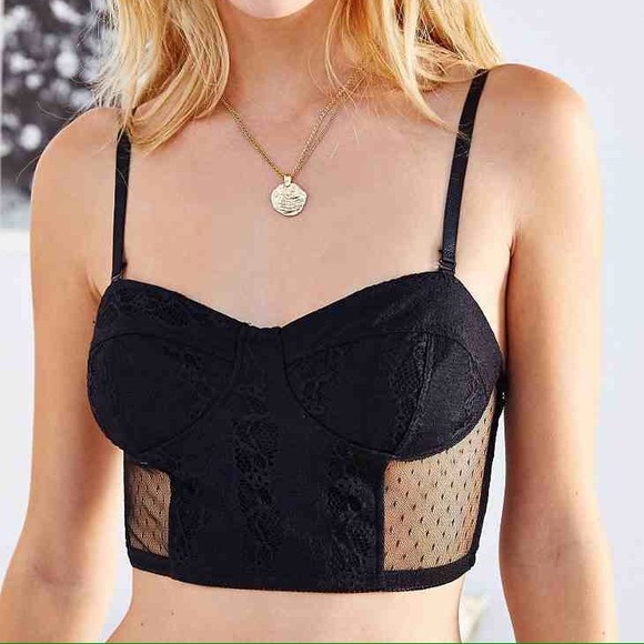 Urban Outfitters Tops - Lace Corset Bra / Crop Top