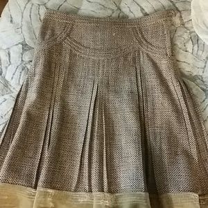 Brown tweed skirt