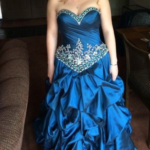 Navy Blue Prom Dress