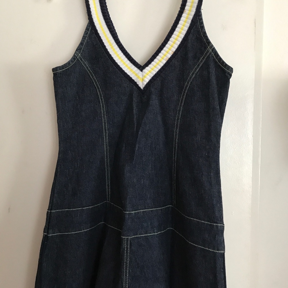 NOT FOR SALE
Jennifer Lopez one piece dark denim jpsuit XL - Picture 8 of 8