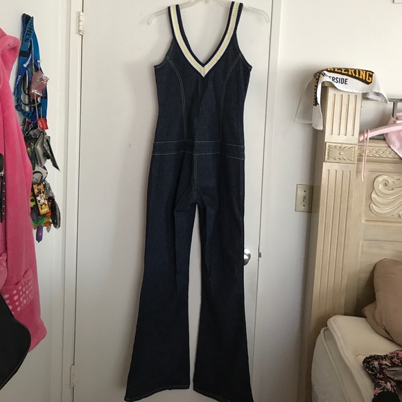 NOT FOR SALE
Jennifer Lopez one piece dark denim jpsuit XL - Picture 6 of 8