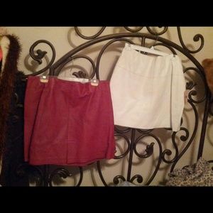 Leather skirts