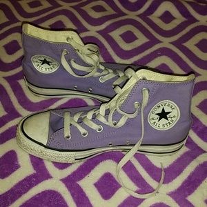 Purple converse all star women's 7 men's 5