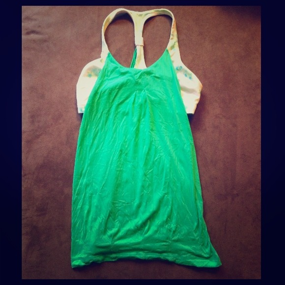 Lululemon no limit tank green
