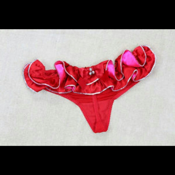 *LAST ONE!!!* Christmas Vs ruffle thong with bells - Picture 1 of 1