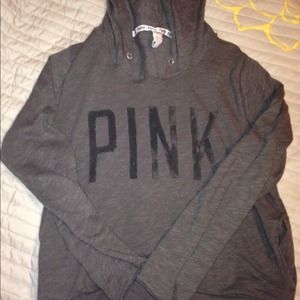 Gray PINK hoodie