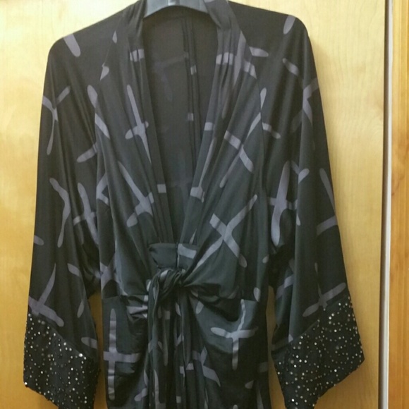 Kimono beaded shirt