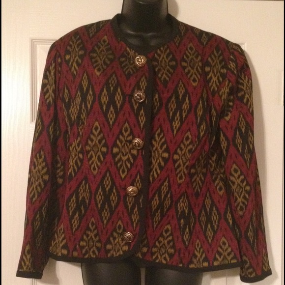Vintage Printed Blazer!
