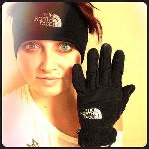 North face Ear warmer and Gloves