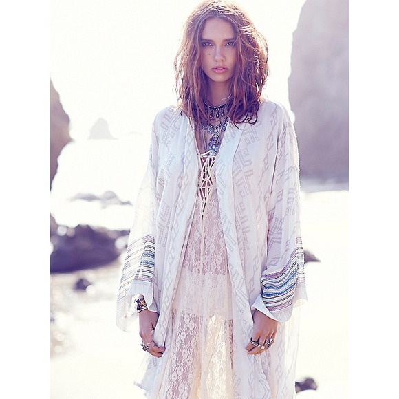 🌀110🌀Free People Printed Kimono