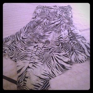 Zebra Silk Skirt (MARCIANO)
