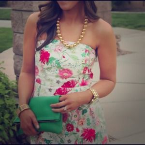 Old Navy Floral Strapless Dress.