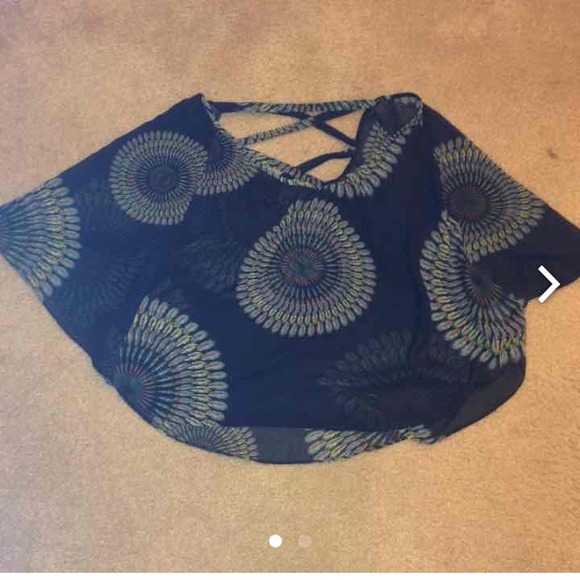 loose cross back shirt