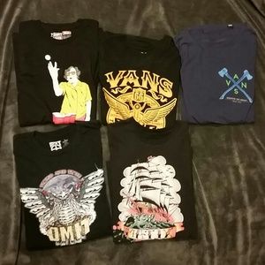 Lot of mens shirts vans, omit, matix