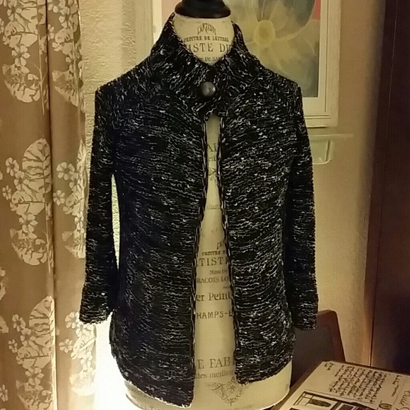 Beautiful BCBG single button sweater