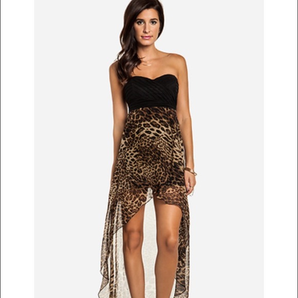 DONATING TODAY! High low animal print dress
