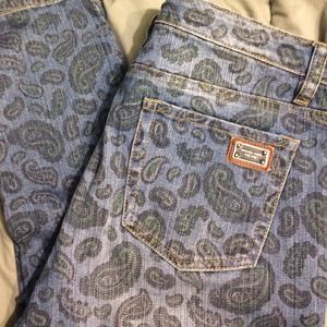 SOLD Michael kors paisley skinny jeans MK