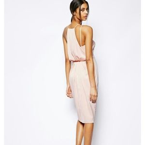 Flash sale ASOS Midi Dress With Drape Back Pencil