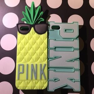 Set of two PINK silicone cases iPhone5/5s