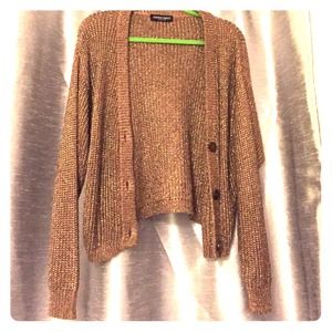 American Apparel gold cardigan *worn once*