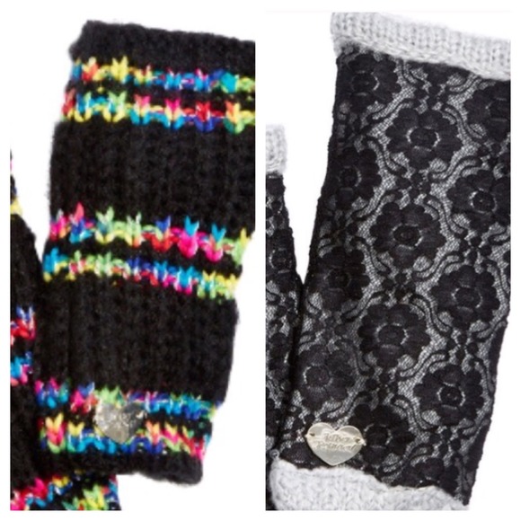 Betsey Johnson Accessories - Betsey Johnson Pom-Pom Party Armwarmer Bundle