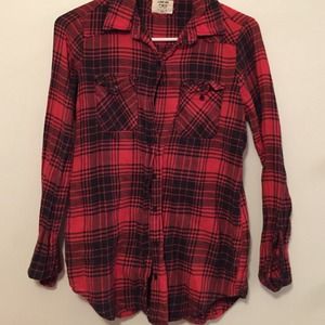 Red and black plaid flannel
