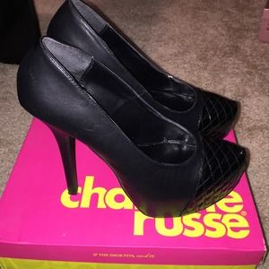Black high heels