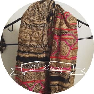 Urban Outfitters Embroidered Infinity Scarf