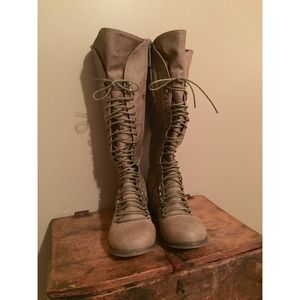 High Lace-Up Boots