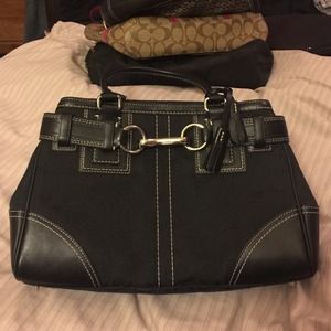 Black coach purse
