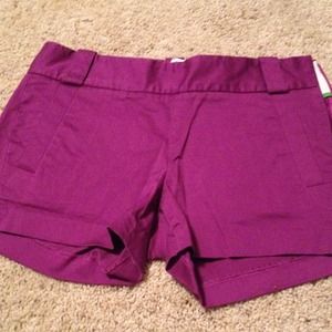 Purple J.crew shorts