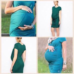 ASOS maternity real dress with drape knot