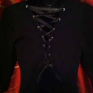 💢SALE💢LBD with Ribbon Lace Up Back