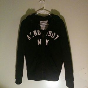 Aero navy blue fur jacket