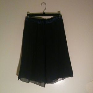 Black chiffon skirt